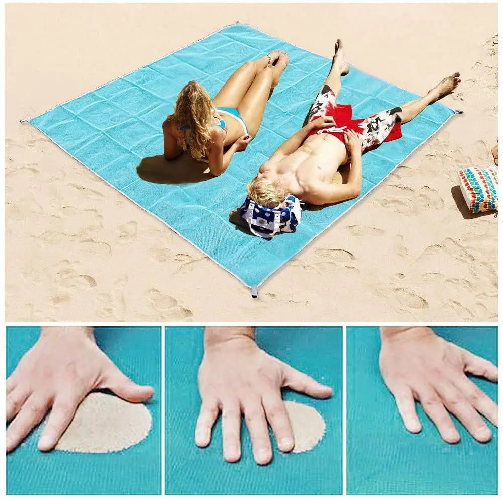 1.5M/2.0M Beach Mat Magic Sand Beach Towels Blanket Portable Anti Sand Towel Beach Towel Travel Summer Mat  Large Beachtowel