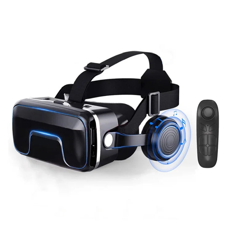 Hot New Vr Headset 3d Vr Glasses Virtual Reality 3d Vr With Headphone for Sale G04ea 7inch Phone 3d Glasses