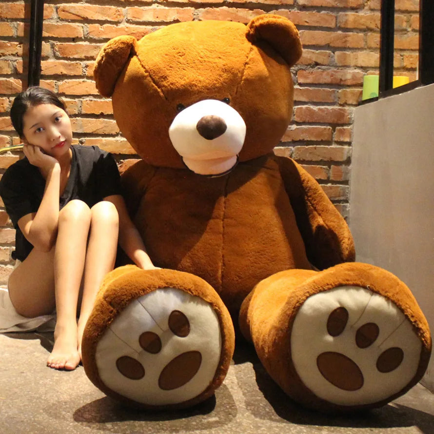 Giant Bear Skin Huge Teddy Big Animals Peluche Bear Comfortabling Super Quality Soft Toys for Girl Huge Size 80cm 340cm OEM 1pc