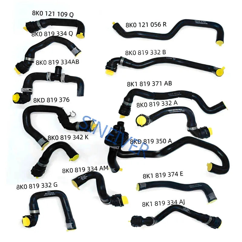 For Audi A6 C6 S6 Car Parts Engine Cooling System Water Pipe Radiator Coolant Hose 4F0819375B 4F1819371K 4F0819373K 4F0819378B