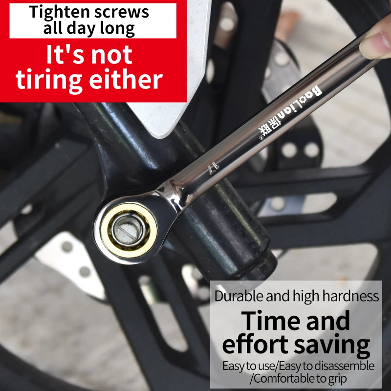 Open End Metric Combination Spanner Set Ratchet Wrench for Car Repair Hand Power Torque Tool with OEM Support CR-V Material Bags