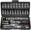 46 Pcs Socket Wrench Set Tools Hand Tools Professional Combination Socket Ratchet Wrench Set Car Tools Box Set Mechanics Wrench