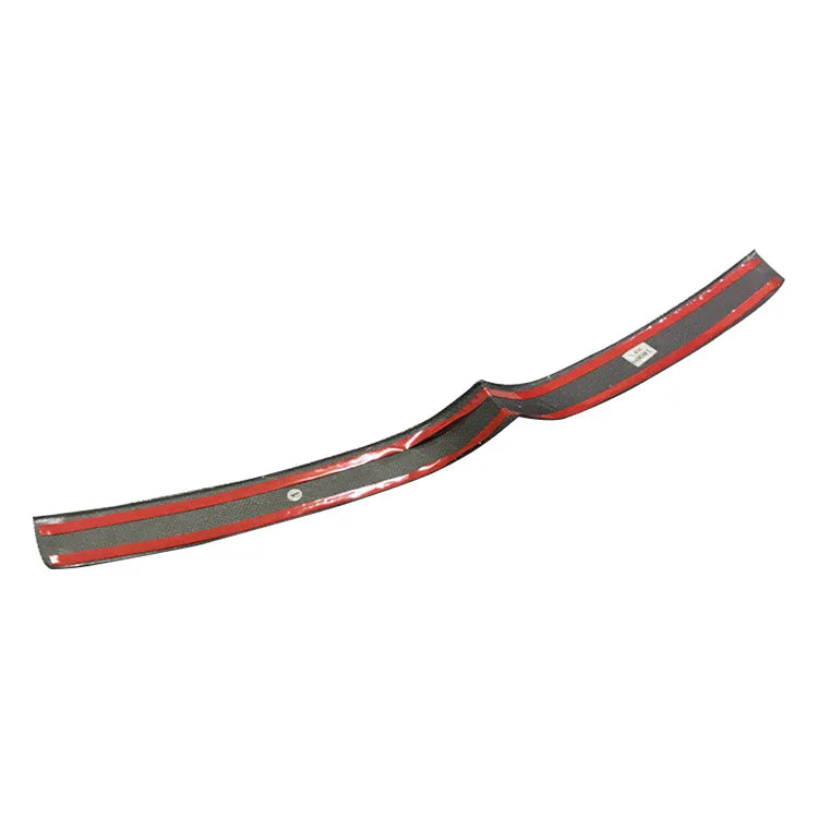 Easy Installation Rear Front Bumper Lip Bright Strip Upgrade Carbon Fiber Mesh Grid Trim Model S 14-21 New Car Parts Replace Old