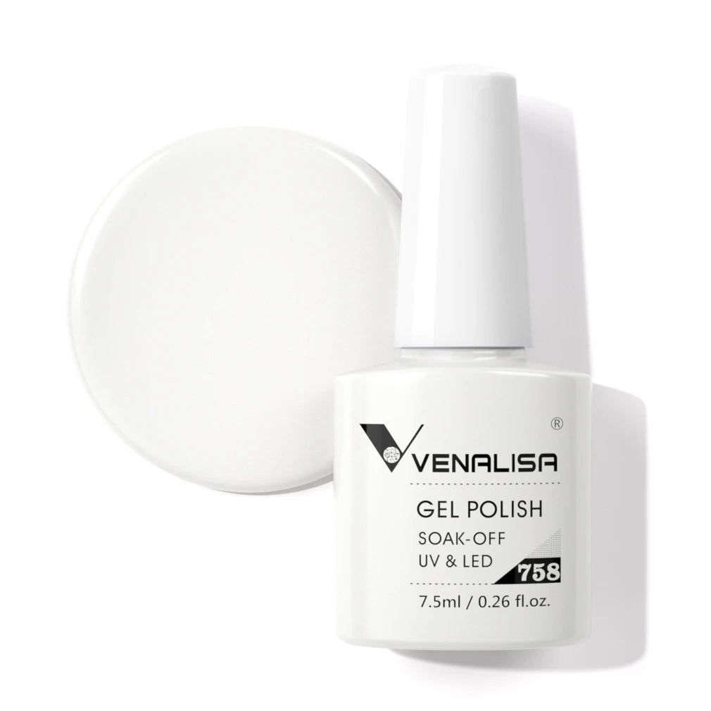 VENALISA Nail Gel Polish Full Coverage Holographic Camouflage Nail Varnish Manicure Lacquer Polish Soak Off UV LED Lacquer 7.5ML