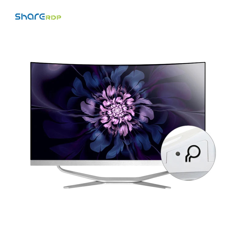 Factory OEM  Display Screen Desktop PC 23.8 Inch Curved LCD 2K HD Gaming Monitor All-in-One Computers for Laptop/PS3/PS4/X-Box