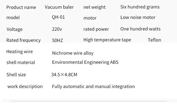 SaengQ Vacuum Sealer Packaging Machine Including 15pcs For Home Kitchen  Food Saver Bags Commercial Vacuum Food Sealing