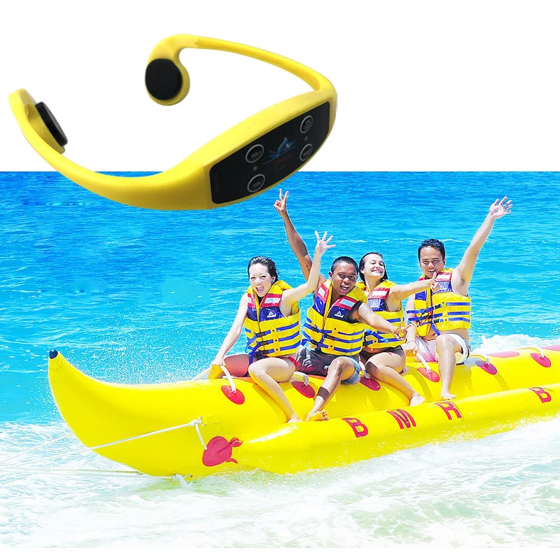 H906A Underwater Wireless Open Water Coaching 1000 Meters Distance Suffering Sailing Swimming Bone Conduction Receiver Headset