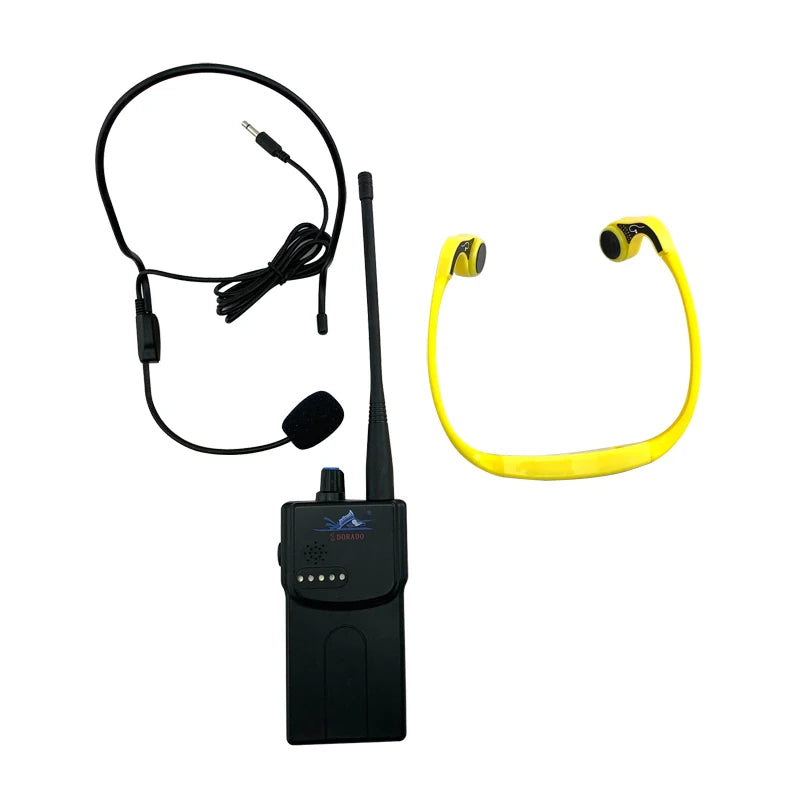 H906A Underwater Wireless Open Water Coaching 1000 Meters Distance Suffering Sailing Swimming Bone Conduction Receiver Headset