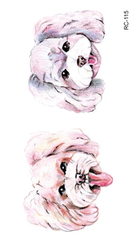 Waterproof 100 Different Cat Dog Deer Tattoo Designs for Women Men Body Art Colorful Black Fake Arm Hands Animal Tattoo Stickers