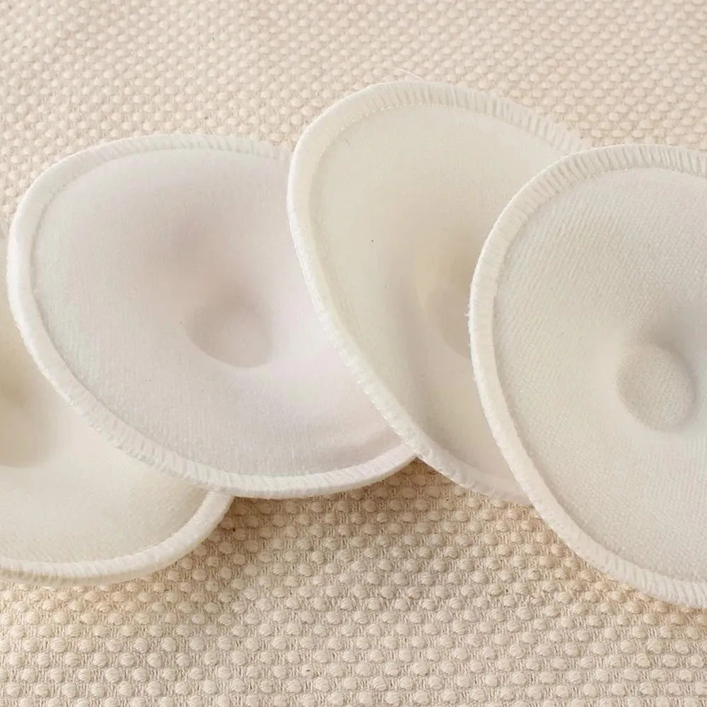 4 Pcs New Bamboo Breast Pad Nursing Pads For Mum Washable Waterproof Feeding Pad Bamboo Reusable Breast Pads