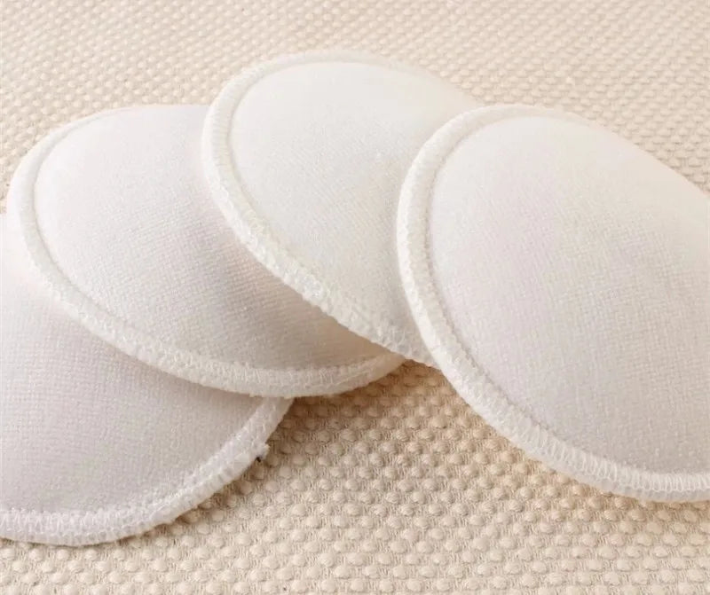4 Pcs New Bamboo Breast Pad Nursing Pads For Mum Washable Waterproof Feeding Pad Bamboo Reusable Breast Pads