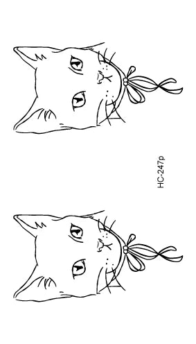 Waterproof 100 Different Cat Dog Deer Tattoo Designs for Women Men Body Art Colorful Black Fake Arm Hands Animal Tattoo Stickers