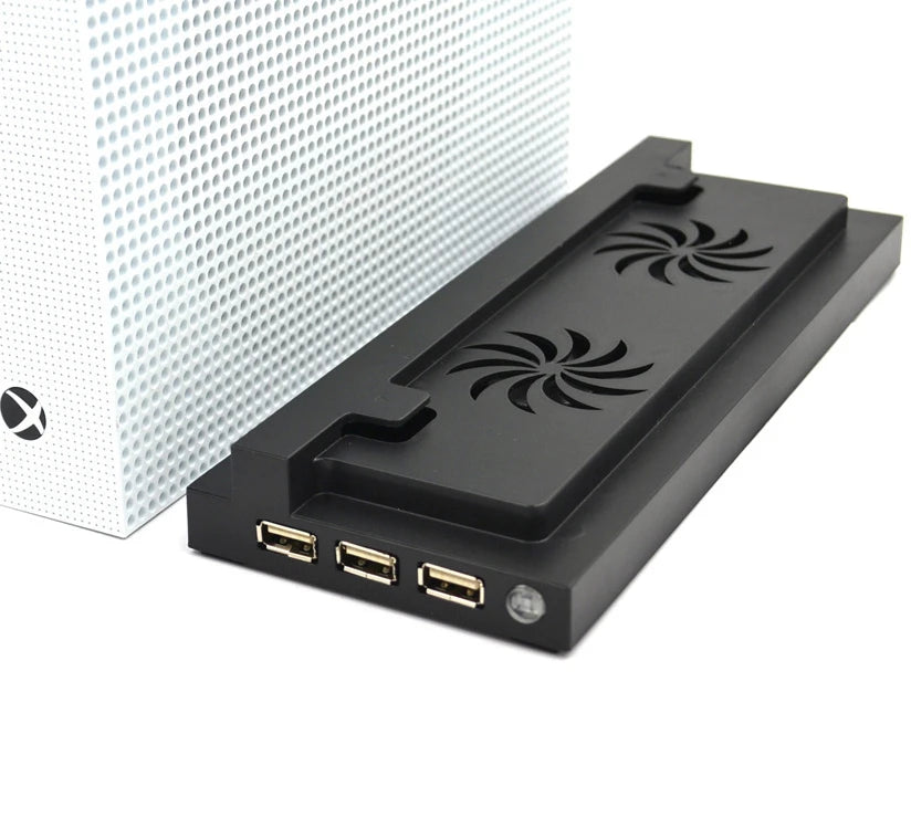 New Product Abs Cooling Fan for X-box One S with 3 USB Docks Console  Stand of X-box One Slim
