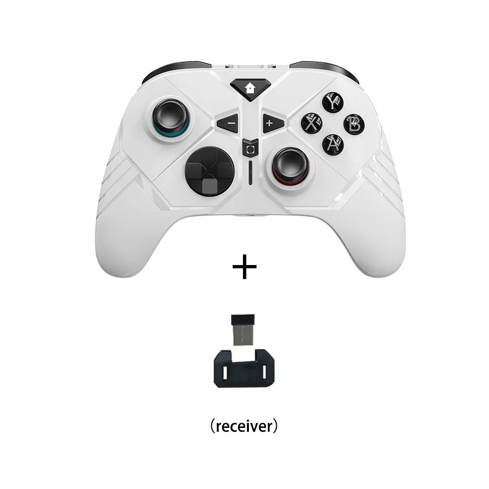 Dual Mode 2.4GHz Wireless Joystick Gamepad Game Wheel Steering Vibration Compatible Switch PC Android IOS for PS5 BT for PS5 Gam