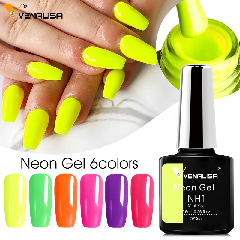 Vernis à ongles en gel néon  pour manucure 7,5 ml