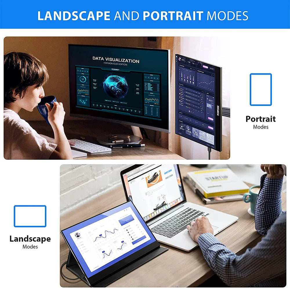 Cheap Computer Portable Lcd Monitor 10.5"11" 13.3" 14"15.6" Inch Portable Monitor Gaming USB HD Type-C for Laptop PS4 X-box