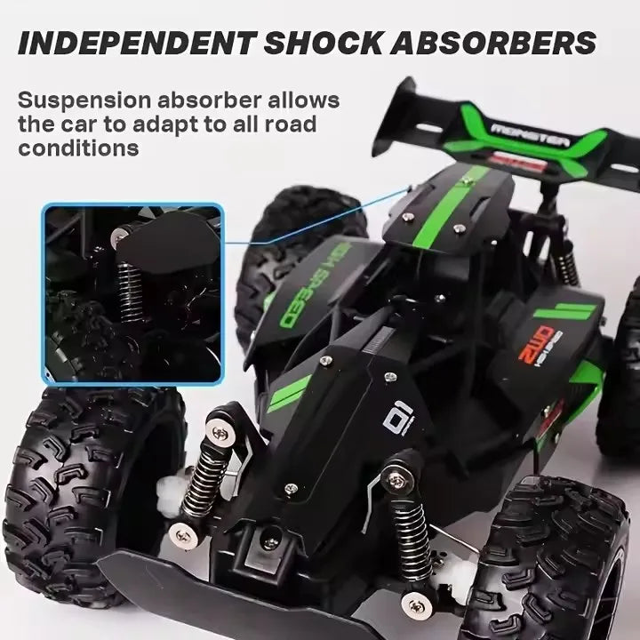 1:18 Mini RC Racing Off-Road Monster Truck 2.4Ghz Remote Control 15KM/H Drift Charger Assembly Required Boys' Racing Toys