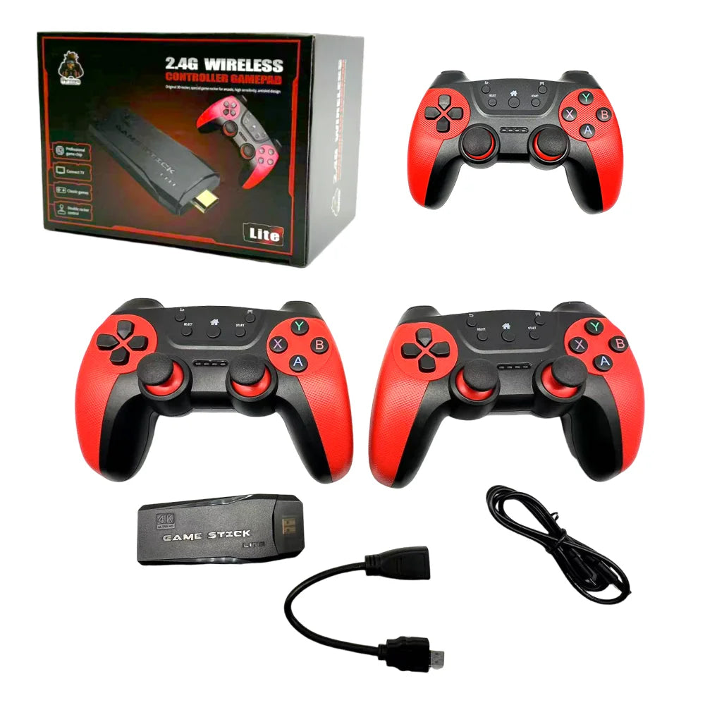 Factory 64GB 20000 Games Console M8 4K Wireless Video Game Stick LITE Controller