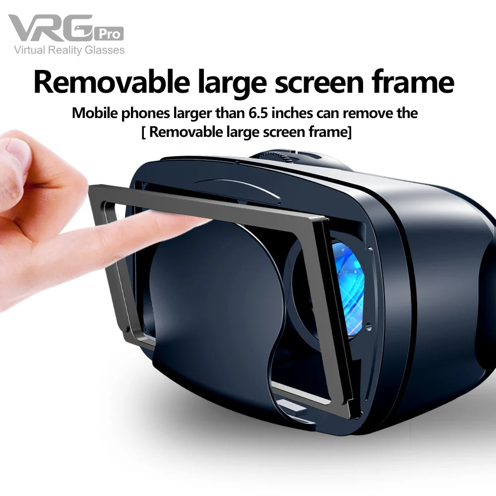 5-7 Inch VR 3D Virtual Reality Headset Glasses Compatible with iPhone & Android for Movies & Games