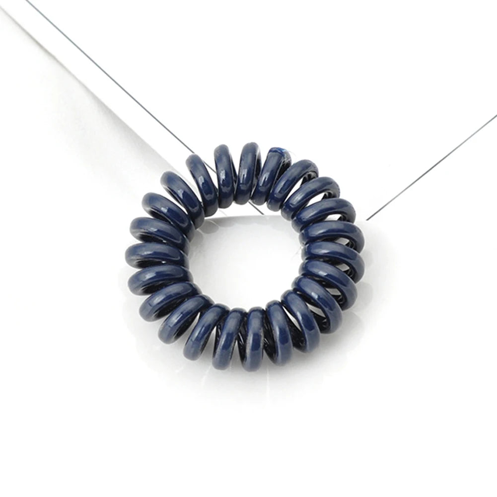 Elastic Knit Telephone Wire Hair Bands Girl Woman Hair Accessories Rubber Band Headwear Hair Rope Spiral Shape Hair Ties