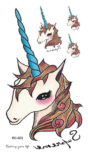 Waterproof 100 Different Cat Dog Deer Tattoo Designs for Women Men Body Art Colorful Black Fake Arm Hands Animal Tattoo Stickers