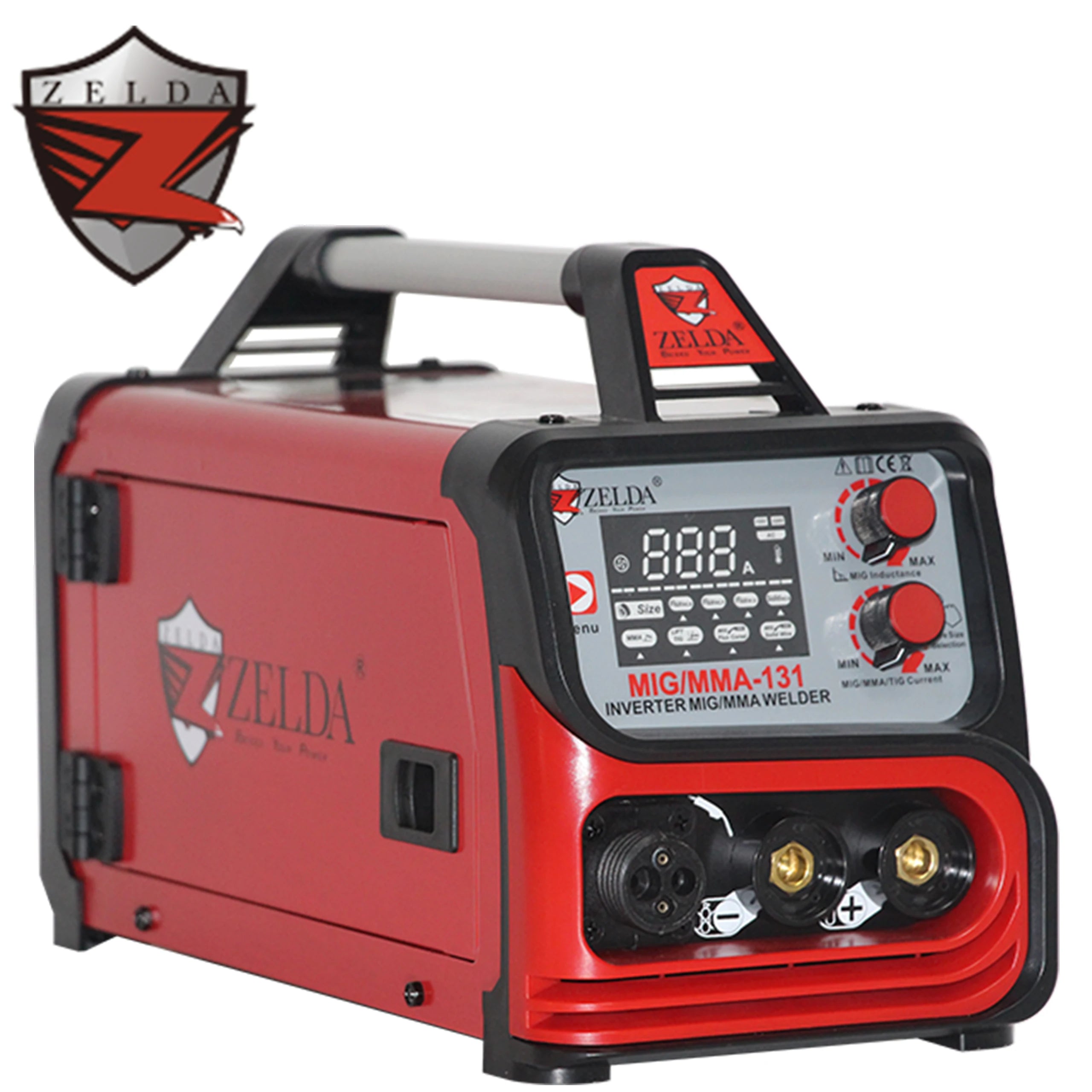 Zelda Multi Function Poste a Soulder Mig 220v Tig Mma Mig Welding Machine Portable Mig Welders