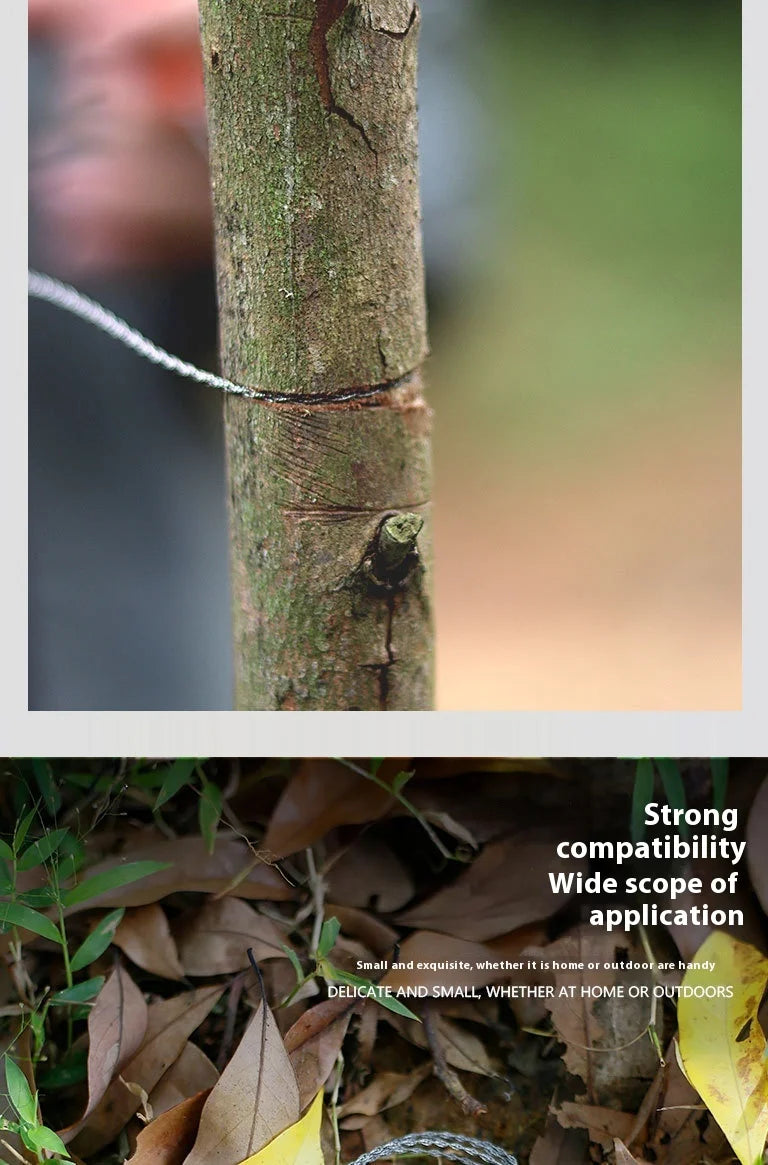 Portable Stainless Steel Mini Pocket Survival Tool With PP Handle for Water Grass Wire Cutting Barbecue Camping and Hiking