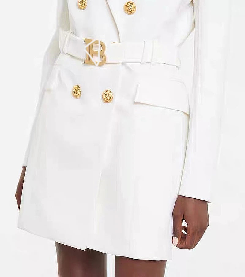 Suit Skirt Spring And Autumn New Temperament Ladies High-quality Waist And High Goddess Professional Suit Dress Jacket Female