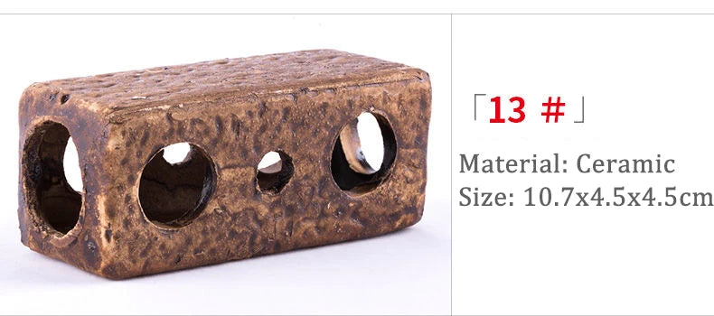 Retro Ceramic Decoration Fish Tank Shrimp Tank Dodging House Spawning Fish Hiding Landscaping Aquarium Decor Accessories