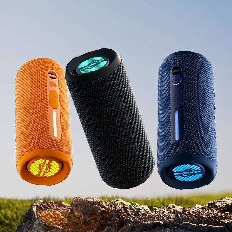 M6 Portable for Blue  Tooth Subwoofer Speaker 30W High Quality Mini Wireless Home Party RGB LED IP67 Waterproof Dustproof AUX