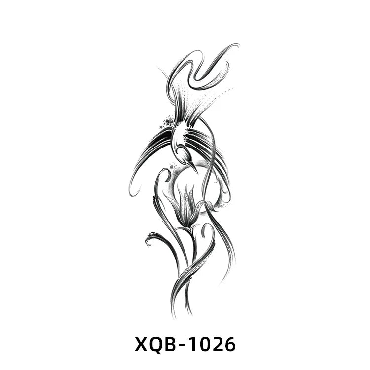 2025 New Waterproof Color Butterfly Flowers Temporary Tattoo Sticker Wholesale Arm/Chest Tattoo Decal for Body Application