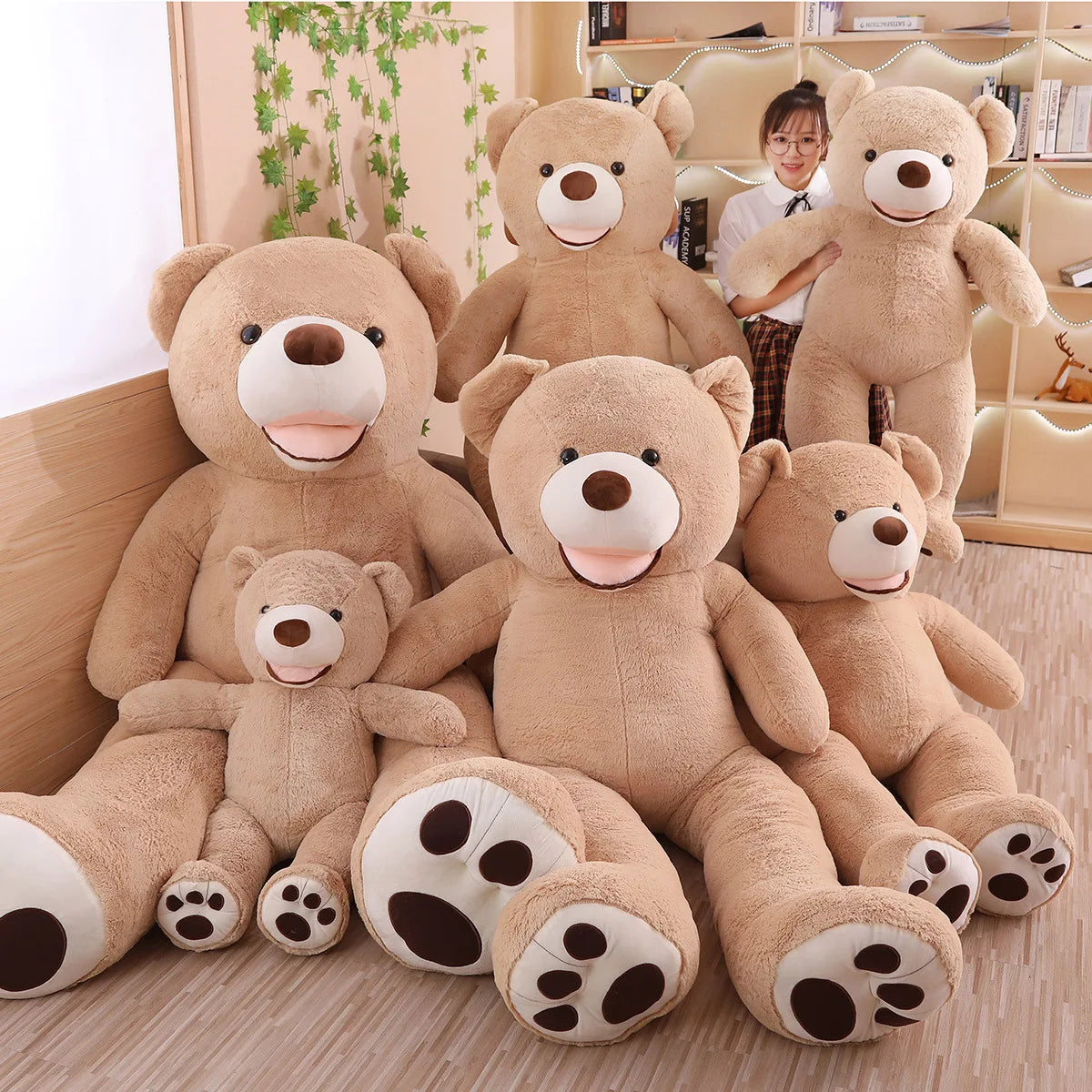 New Sunrise Wholesale Lovely Promotional Customized Soft Giant Teddy Bear Toy Stuffed Super Big Sized Bear Doll for Amusement