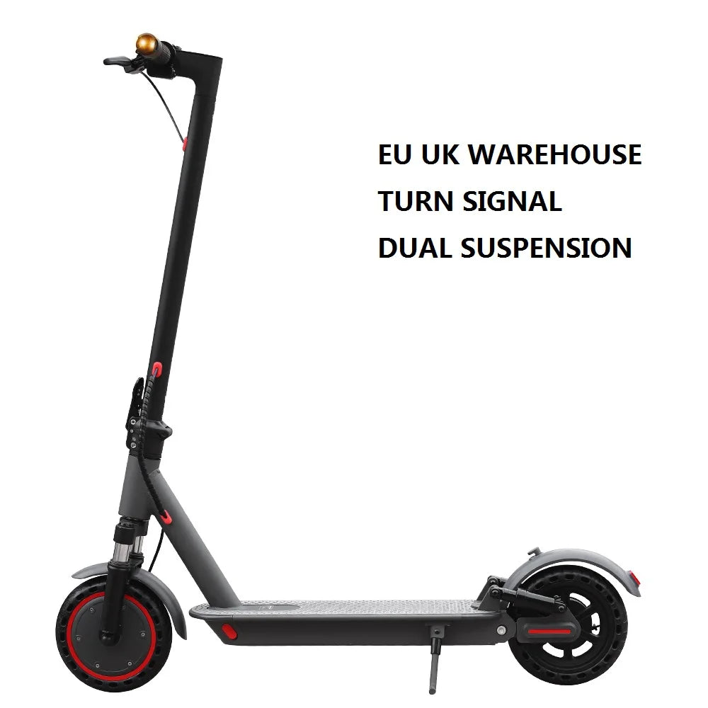 EU UK 350W Foldable Electric Kick Scooter 8.5 Inch Aluminum Alloy Tire 10.5Ah Battery Brushless Motor Max Load Electric Scooter
