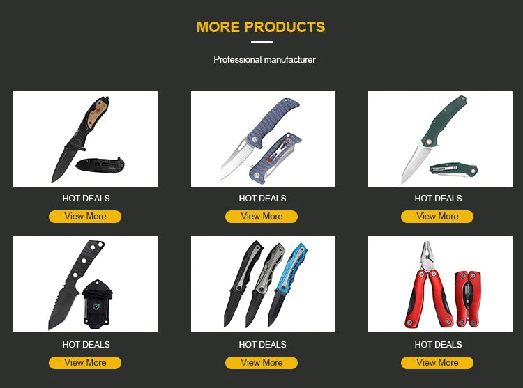 Hand Tools Outdoor Folding Knife Camping Folding Knife with Aluminum Handle