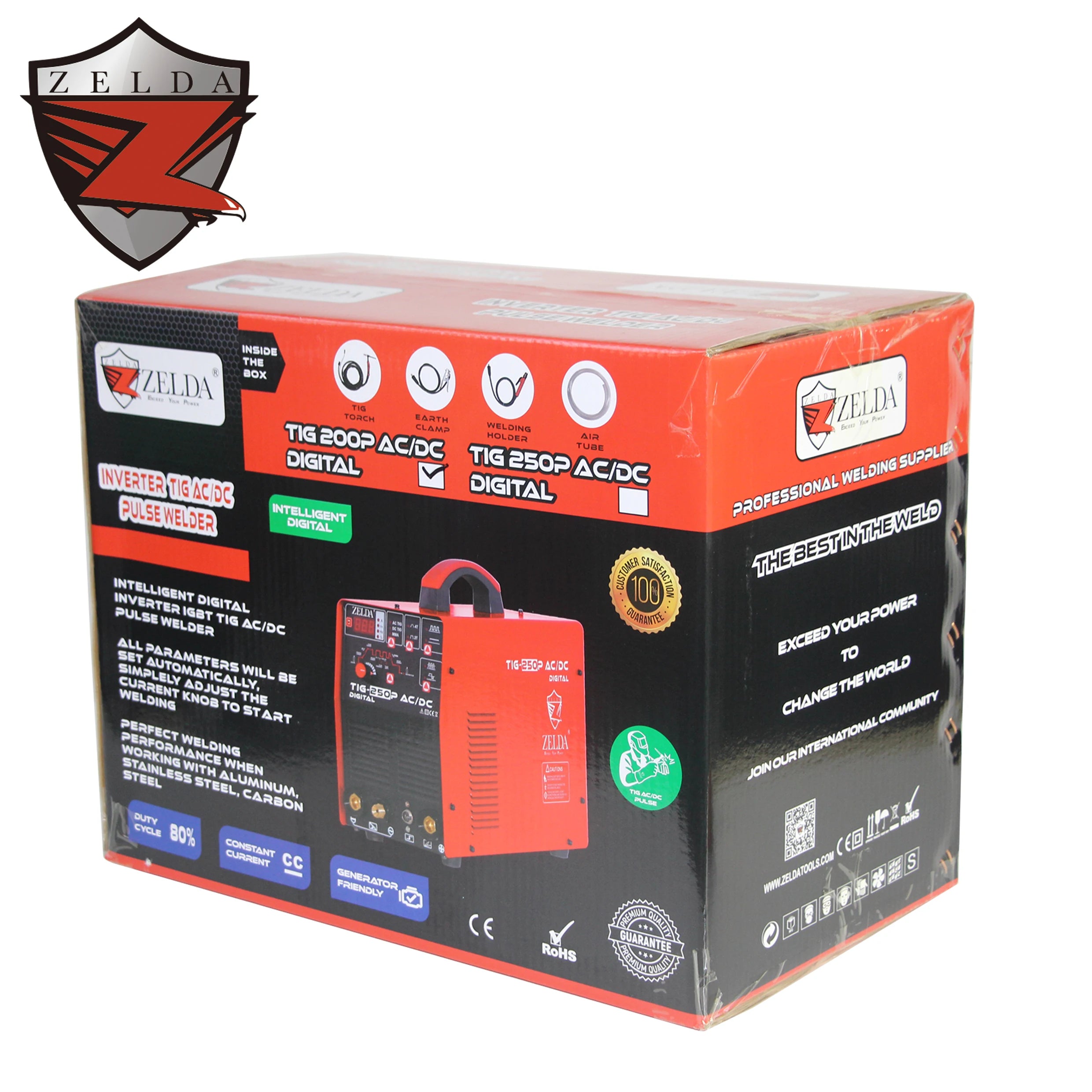 Poste a Souder Tig Ac/dc 200a  Maquina De Soldar Tig Ac Dc Soldadores Inverter