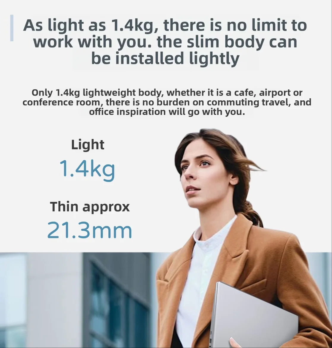 High Configuration 14inch Win 11 10 Laptops N4000 8GB RAM 256G 512G ROM Notbook Pc Portable Laptop Computer Entertainment Laptop