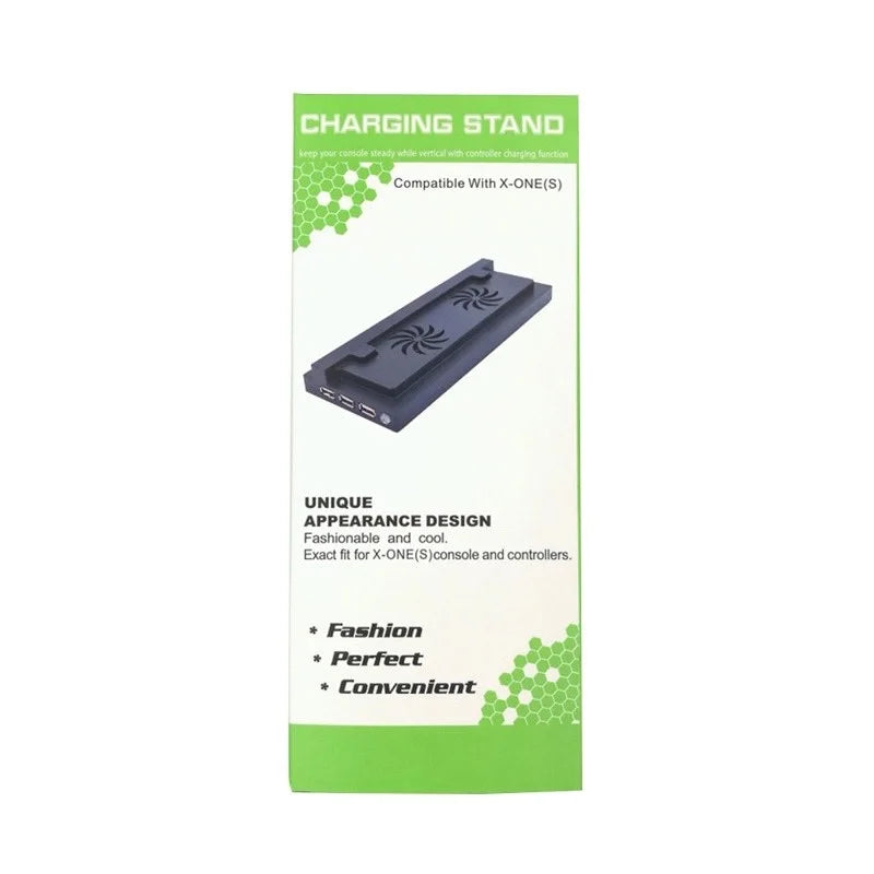 New Product Abs Cooling Fan for X-box One S with 3 USB Docks Console  Stand of X-box One Slim