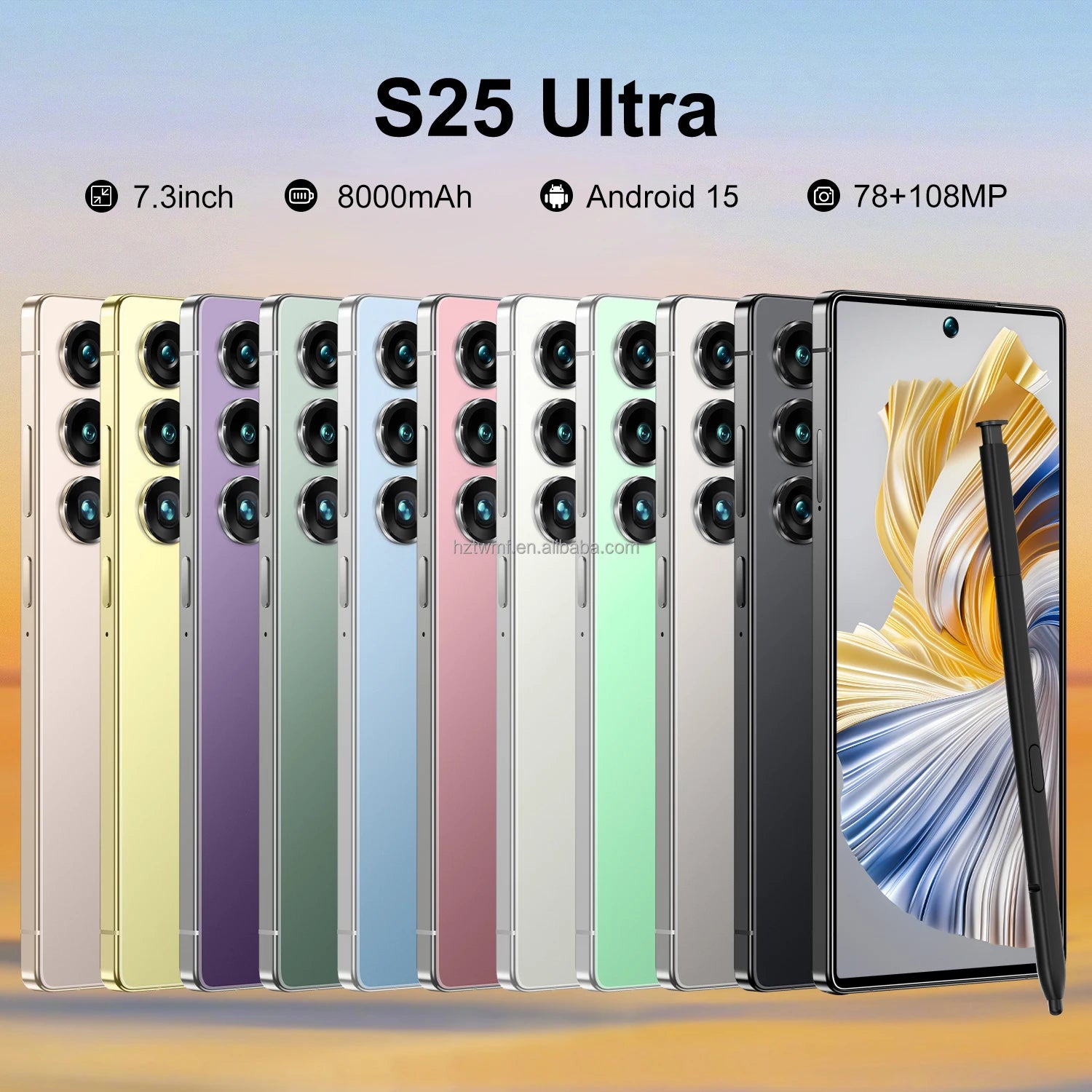 Real High Quality Global S25 Ultra Dual SIM Android 15 5G Mobile Phone Large 22+1TB Dual SIM Big Battery Long Standby Telephone