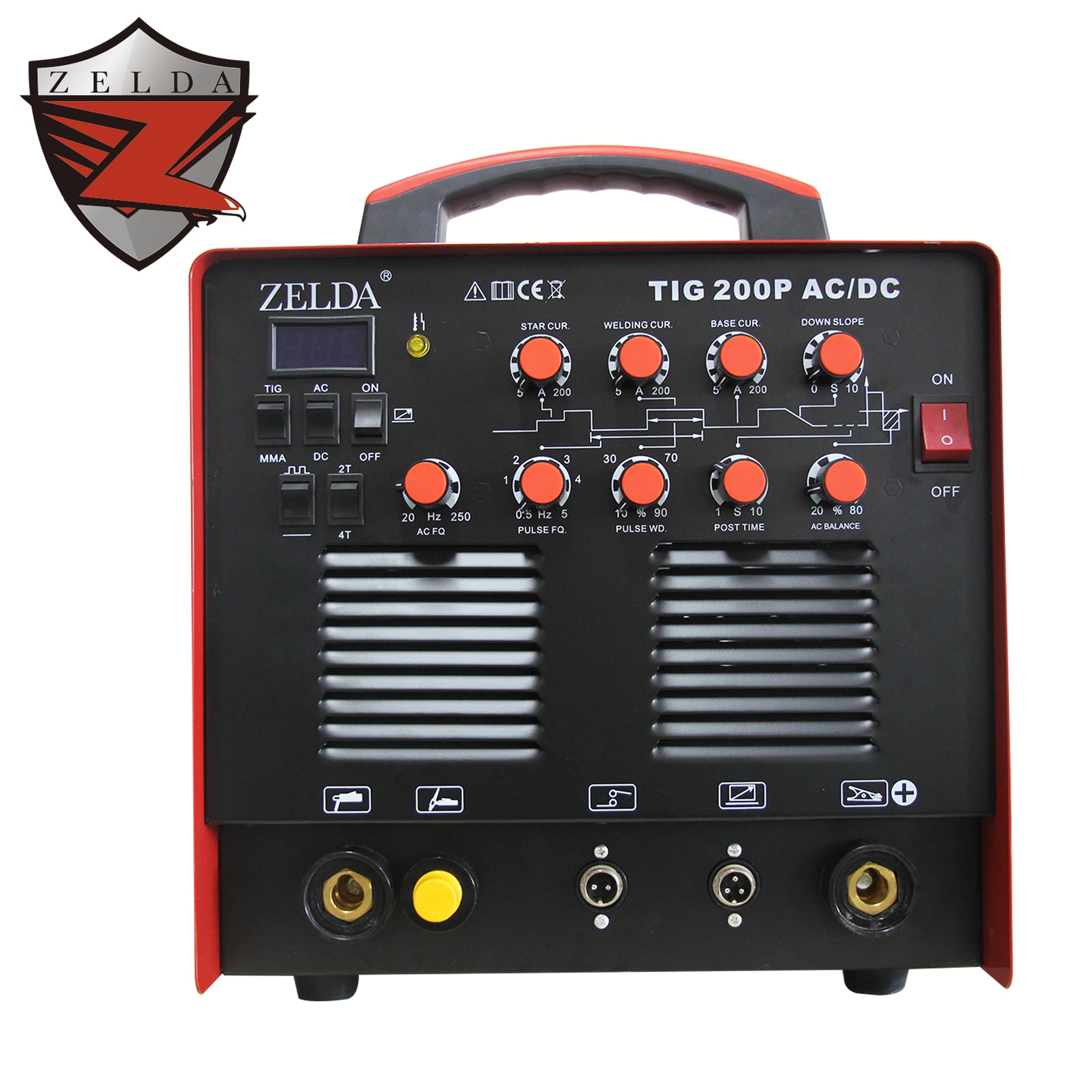 Zelda WSME 200 Inverter Tig Welder New AC/DC Poste a Souder for Aluminum & Stainless Steel Tig Welding Machine