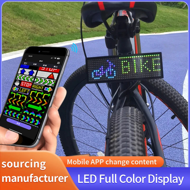 Factory Wholesale Remote Led Bike Light Remote Bicycle Back Rear Taillight Smartphone App Programmable Eletronic Bicycle Light
