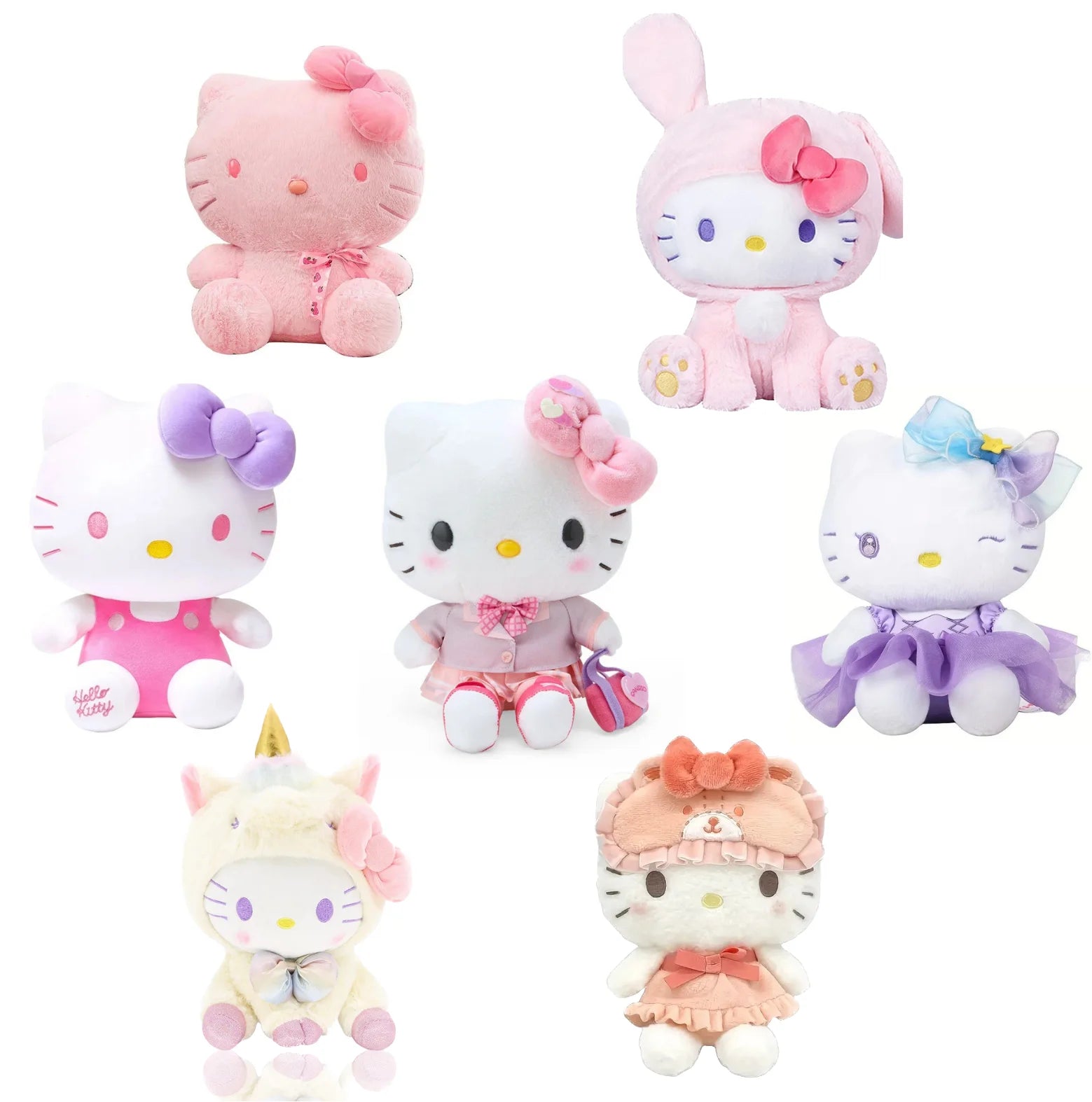 US 3-5 Days Fast Delivery 8 Inch Sanrios Hellokitty Plush Toy, Princess Hellokitty Stuffed Animal,, Cuddle Huggable Plush