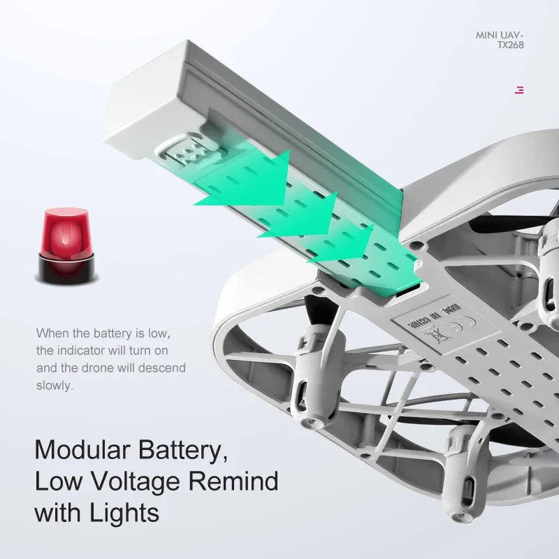 JHD H107 8K 4K Mini Drone FPV Wifi with Camera Helicopter  Quadcopter Remote Control Aircraft Easy Control Drones Children's Toy