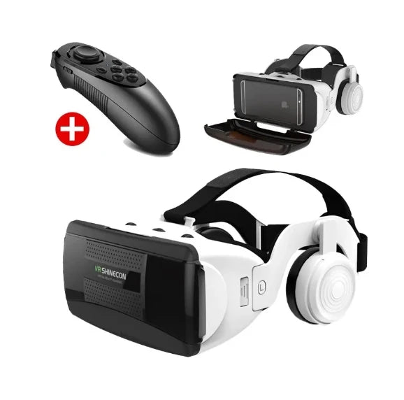 2024 G06EB Original VR 3D Glasses Wireless Rocker Cardboard Headset Helmet for IOS Android AR Hardware for Virtual Reality