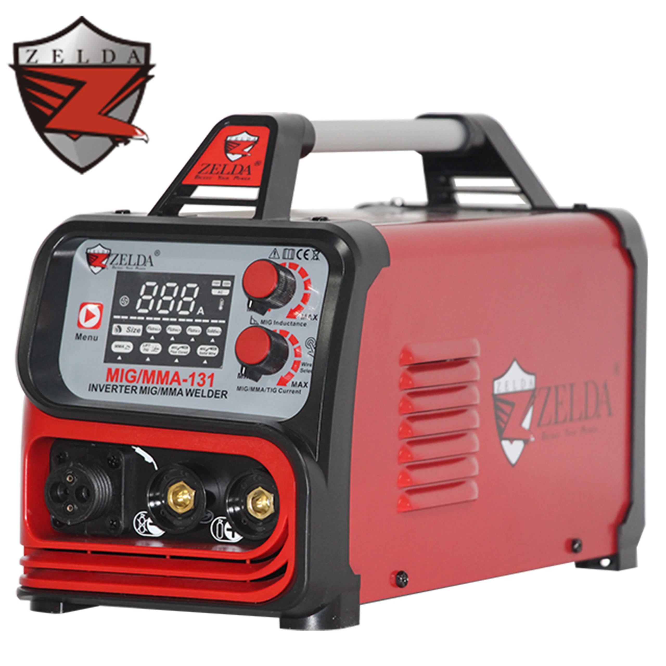 Zelda 1Kg Wire Capacity Poste a Soulder Mig 220v Tig Mma Mig Welding Machine Portable
