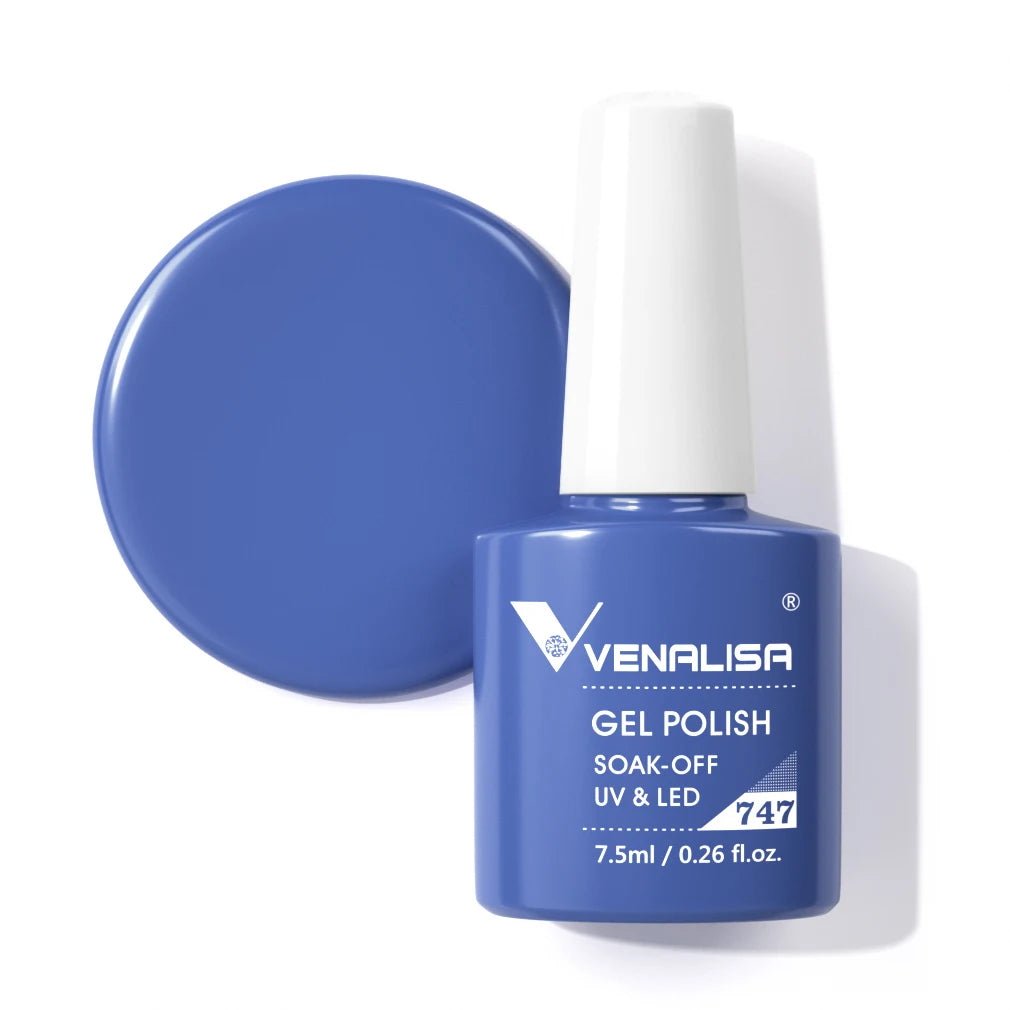 VENALISA Nail Gel Polish Full Coverage Holographic Camouflage Nail Varnish Manicure Lacquer Polish Soak Off UV LED Lacquer 7.5ML