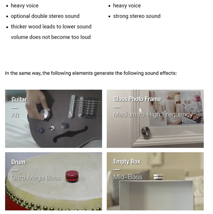 Turns Anything to Speaker Dura MOBI Portable Mini TWS Waterproof Wireless Speakers Metal Bone Conduction Speaker