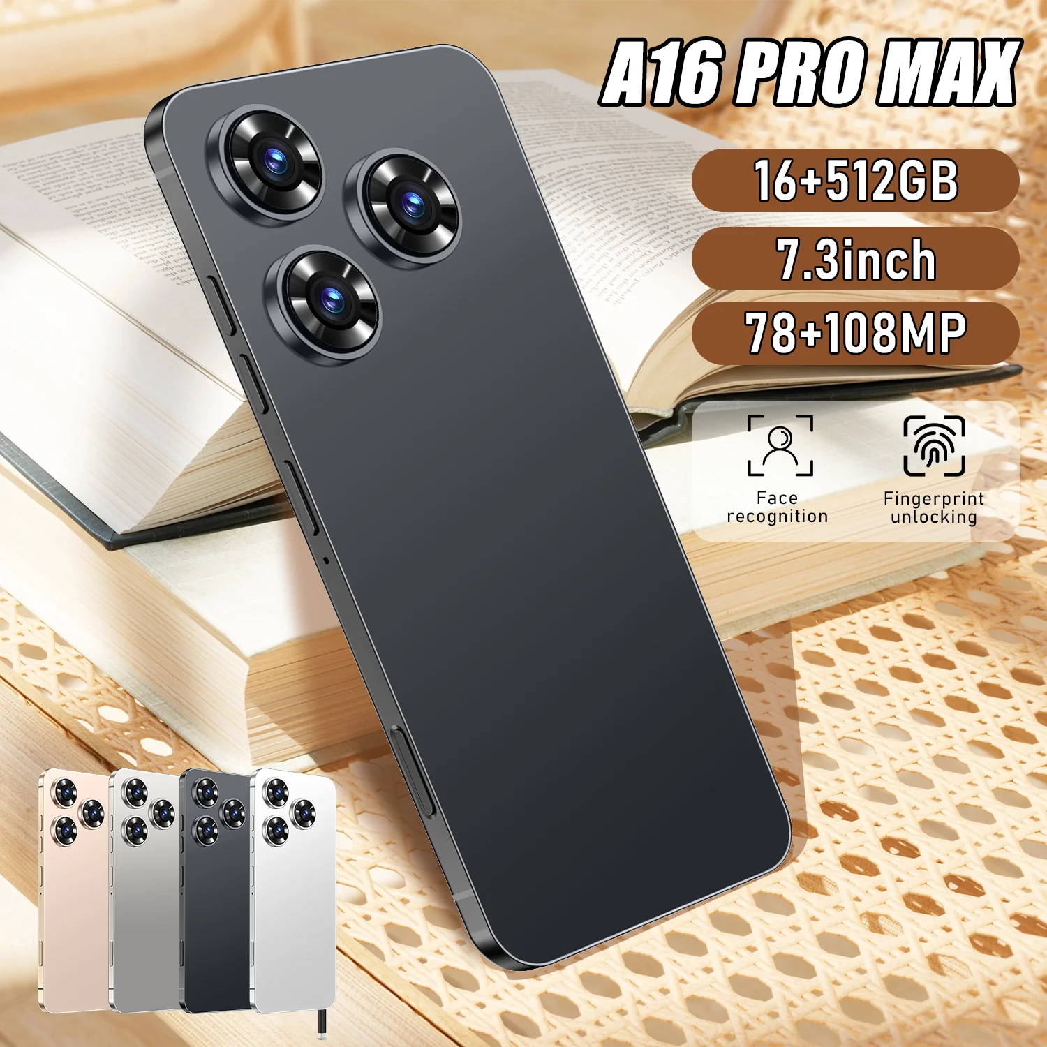 RTS 2025 New Original Gaxly Unlocked 5G A16 PRO MAX Telephone 16GB+512GB Android Gaming Mobile Phones Cellphone Smart Phone