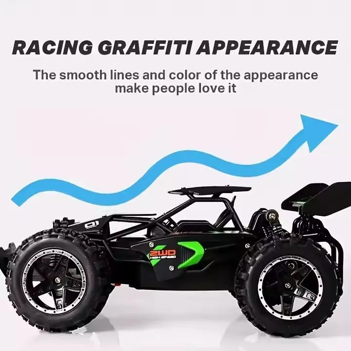 1:18 Mini RC Racing Off-Road Monster Truck 2.4Ghz Remote Control 15KM/H Drift Charger Assembly Required Boys' Racing Toys