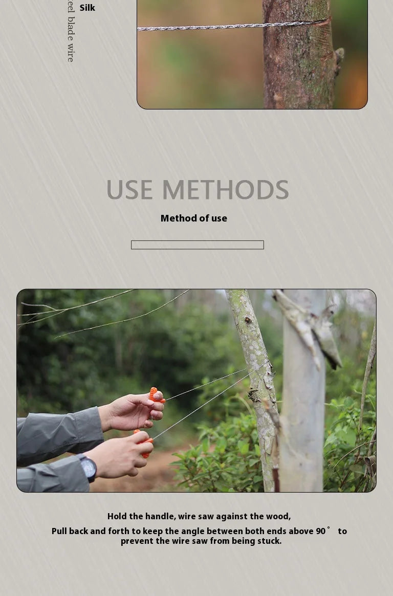 Portable Stainless Steel Mini Pocket Survival Tool With PP Handle for Water Grass Wire Cutting Barbecue Camping and Hiking