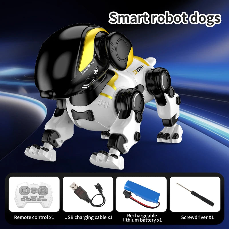 Charging Intelligent Remote Control Toy Multi-function Robot Rc Walking Dog 2.4GHz 360 Rotating Changeable Robot Dog RC Car Toys